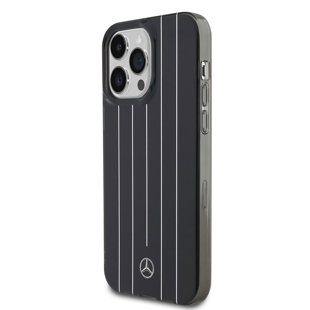 Apple iPhone 14 Pro Max Kılıf Mercedes Benz Orjinal Lisanslı New Urban 3 Sert PC Paralel Çizgi Desenli Kapak