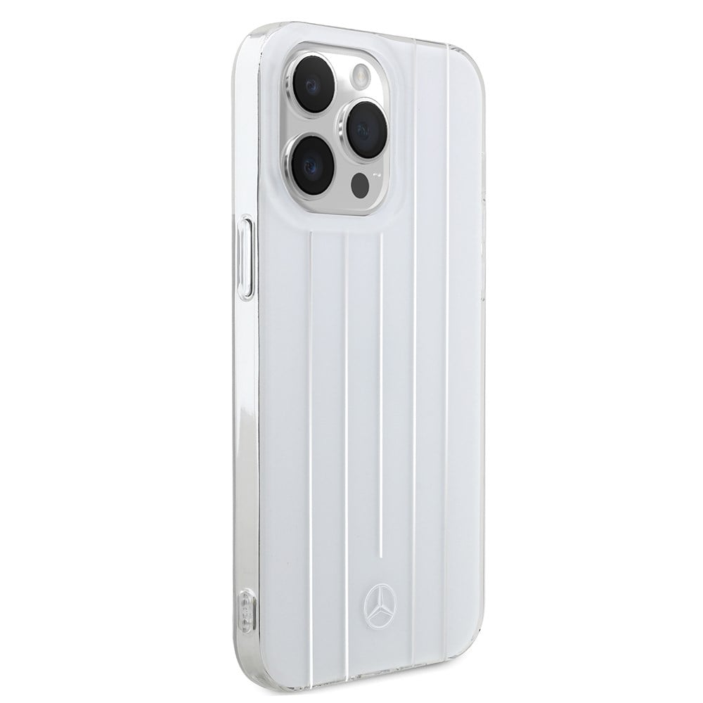 Apple iPhone 14 Pro Max Kılıf Mercedes Benz Orjinal Lisanslı New Urban 3 Sert PC Paralel Çizgi Desenli Kapak