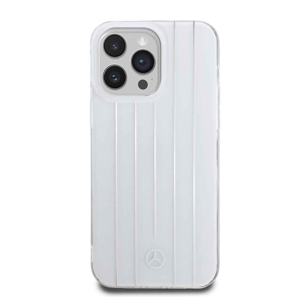 Apple iPhone 14 Pro Max Kılıf Mercedes Benz Orjinal Lisanslı New Urban 3 Sert PC Paralel Çizgi Desenli Kapak