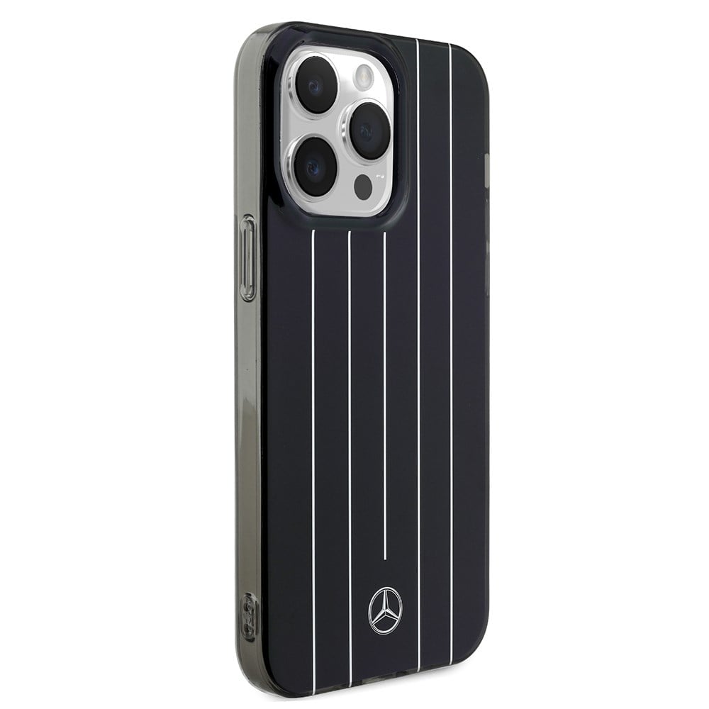 Apple iPhone 14 Pro Max Kılıf Mercedes Benz Orjinal Lisanslı New Urban 3 Sert PC Paralel Çizgi Desenli Kapak