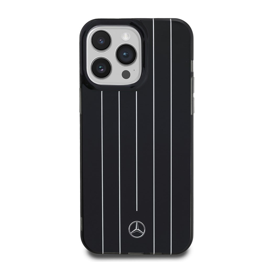 Apple iPhone 14 Pro Max Kılıf Mercedes Benz Orjinal Lisanslı New Urban 3 Sert PC Paralel Çizgi Desenli Kapak