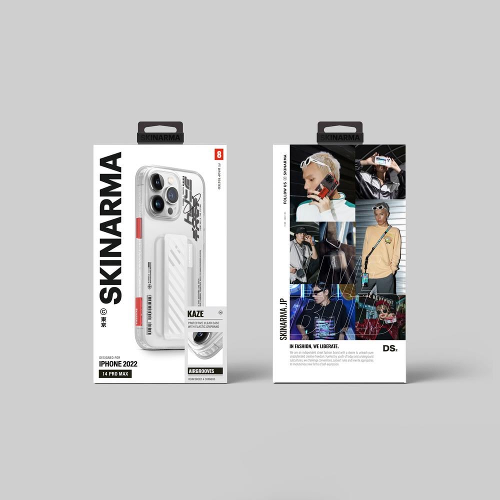 Apple iPhone 14 Pro Max Kılıf SkinArma Şeffaf Desenli Kaze Kapak