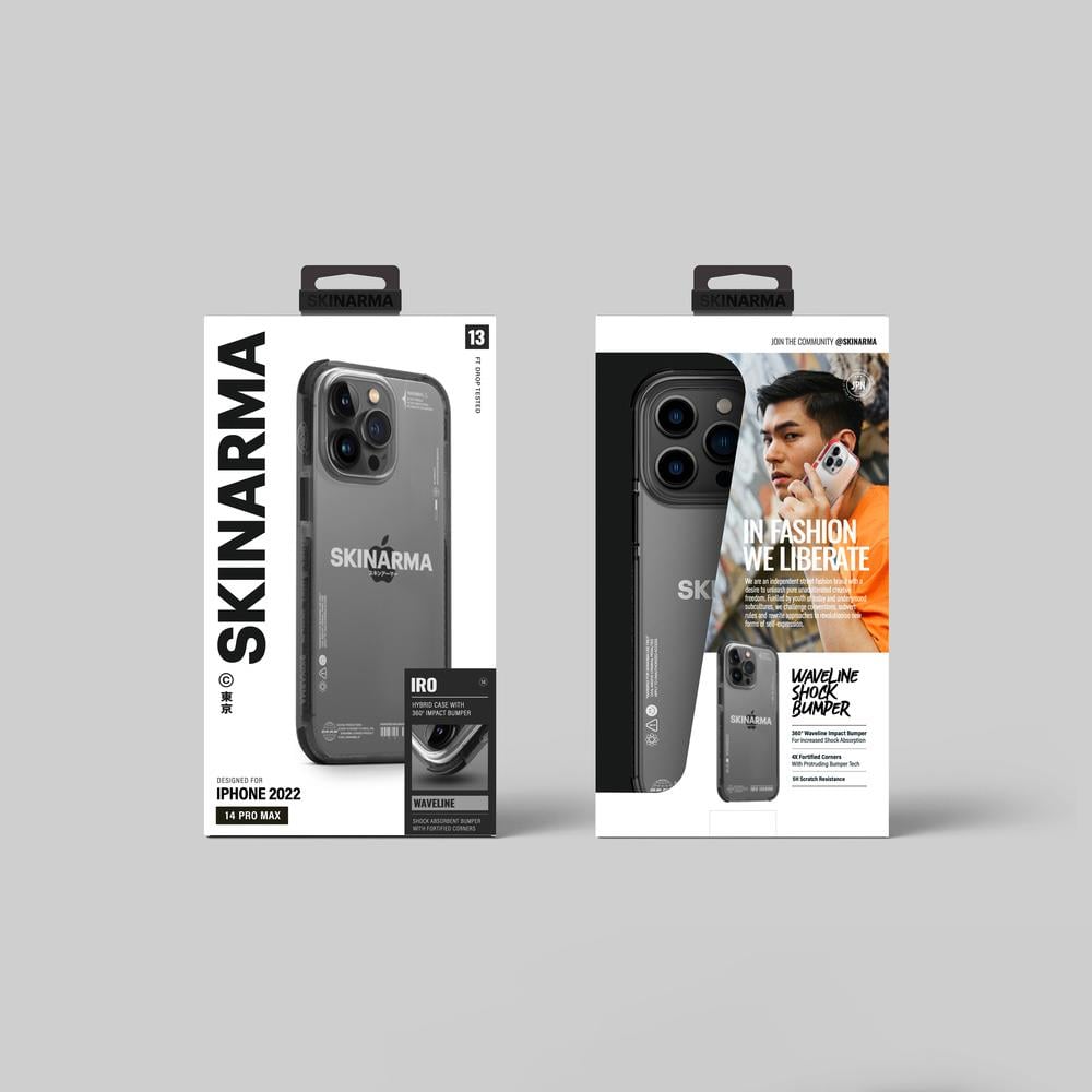 Apple iPhone 14 Pro Max Kılıf SkinArma Şeffaf Airbag Tasarımlı Iro Kapak