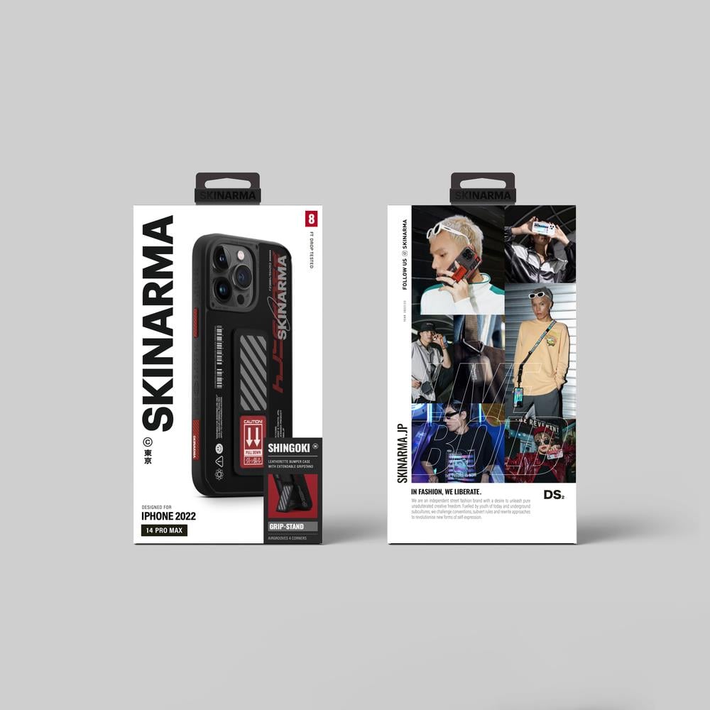 Apple iPhone 14 Pro Max Kılıf SkinArma Standlı Deri Görünümlü Shingoki Kapak