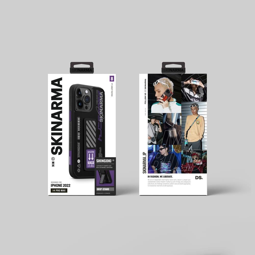 Apple iPhone 14 Pro Max Kılıf SkinArma Standlı Deri Görünümlü Shingoki Kapak