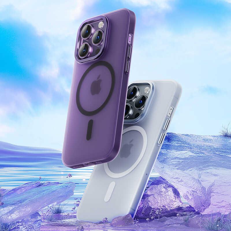 Apple iPhone 14 Pro Max Kılıf Wireless Şarj Destekli Benks Yeni Seri Magnetik Haze Kapak