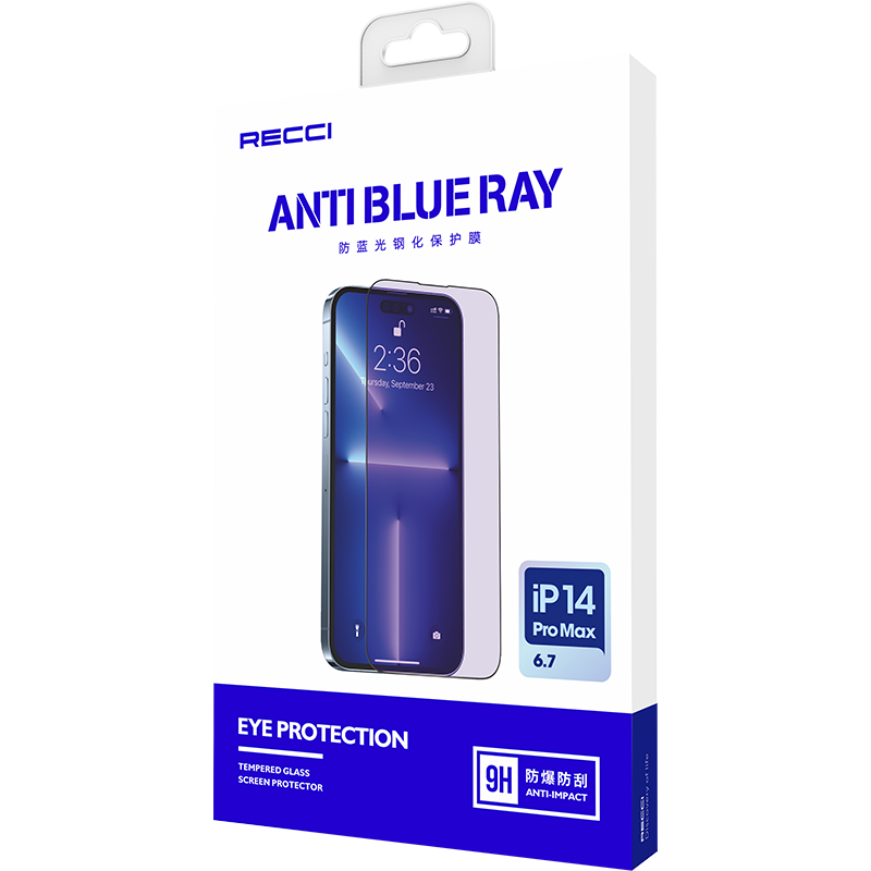 Apple iPhone 14 Pro Max Recci Anti-Blue Light Cam Ekran Koruyucu
