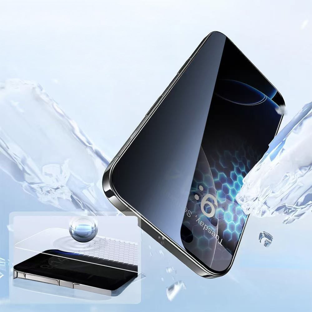 Apple iPhone 14 Pro Max Zore 3D Oliv HD Temperli Cam Ekran Koruyucu + Kolay Uygulama Aparatı