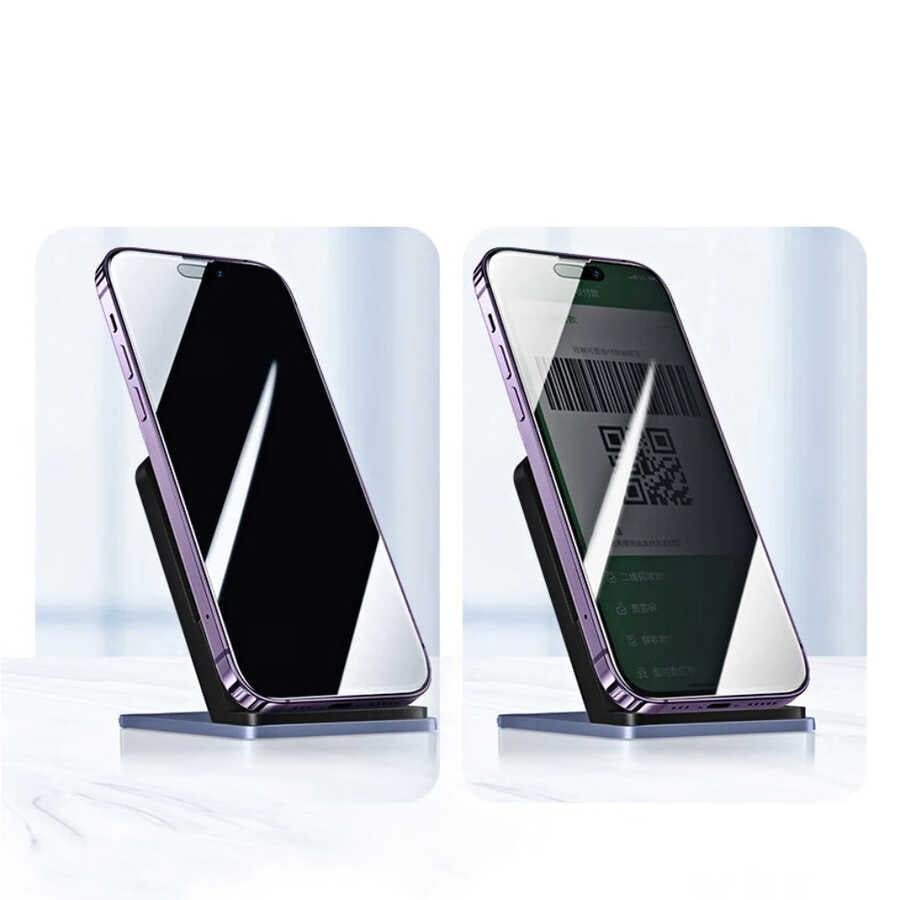 Apple iPhone 14 Pro Max Zore Kor Privacy Cam Ekran Koruyucu