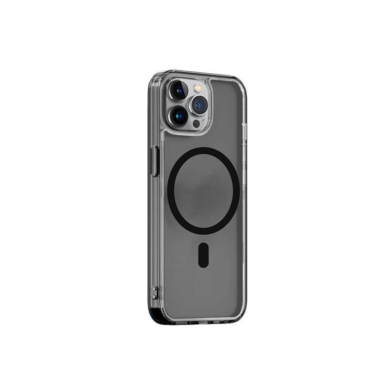Apple iPhone 14 Pro Wiwu M-safe Şarj Özellikli Lens Korumalı Şeffaf Silikon Kapak
