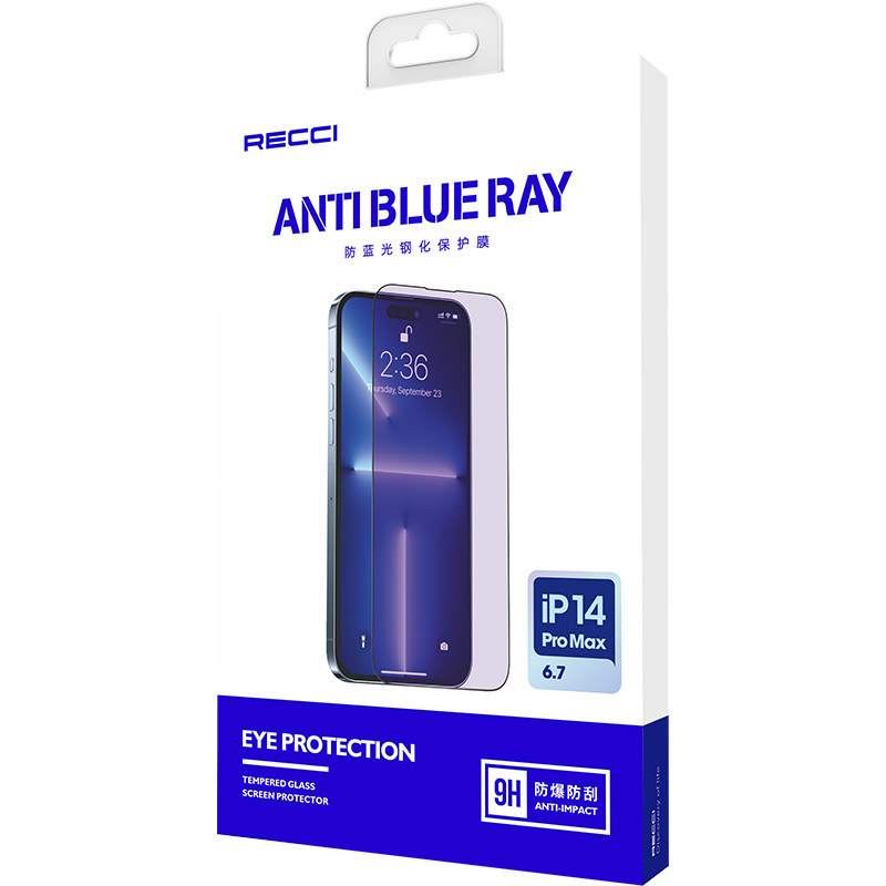 Apple iPhone 14 Recci Anti-Blue Light Cam Ekran Koruyucu
