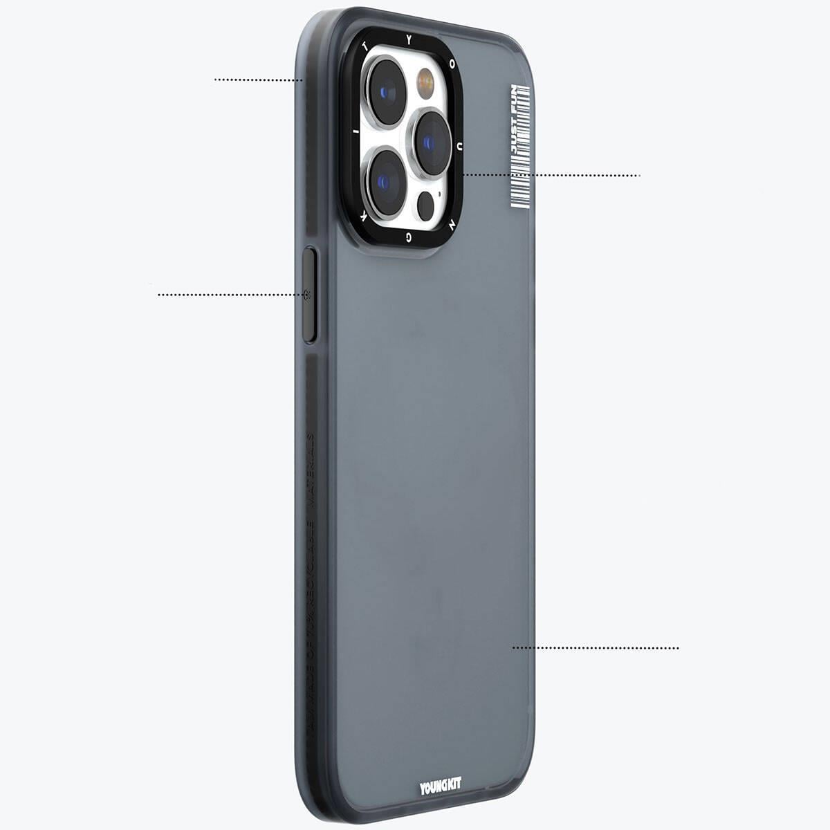 Apple iPhone 15 Kılıf Buzlu Mat Tasarım Youngkit Colored Sand Serisi Kapak