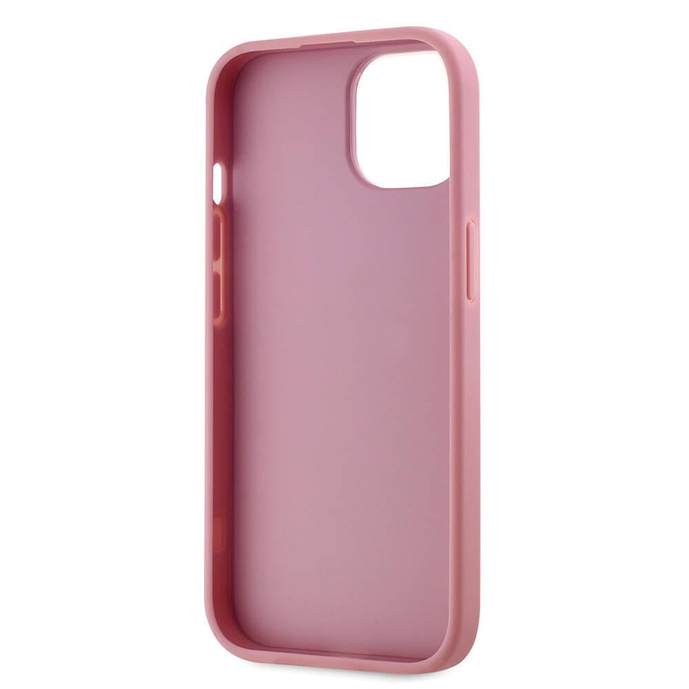 Apple iPhone 15 Kılıf Karl Lagerfeld Orjinal Lisanslı 3D KL Yazılı Tüylü Arka Yüzey Saffiano Rhinestones Kapak