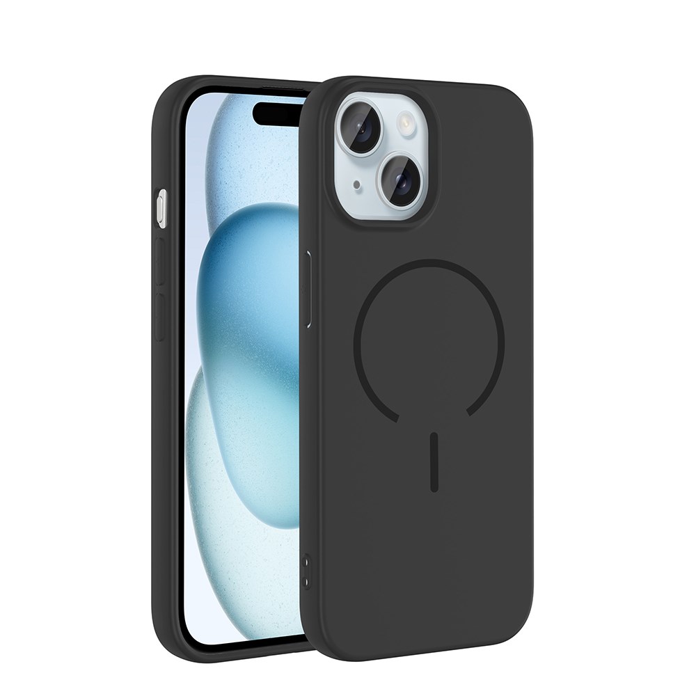 Apple iPhone 15 Kılıf M-safe Şarj Özellikli YoungKit Crystal Color Serisi Kapak