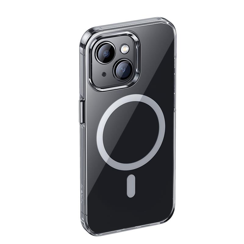 Apple iPhone 15 Kılıf M-safe Şarj Özellikli Benks ​​​​​​Crystal Serisi Şeffaf Kapak