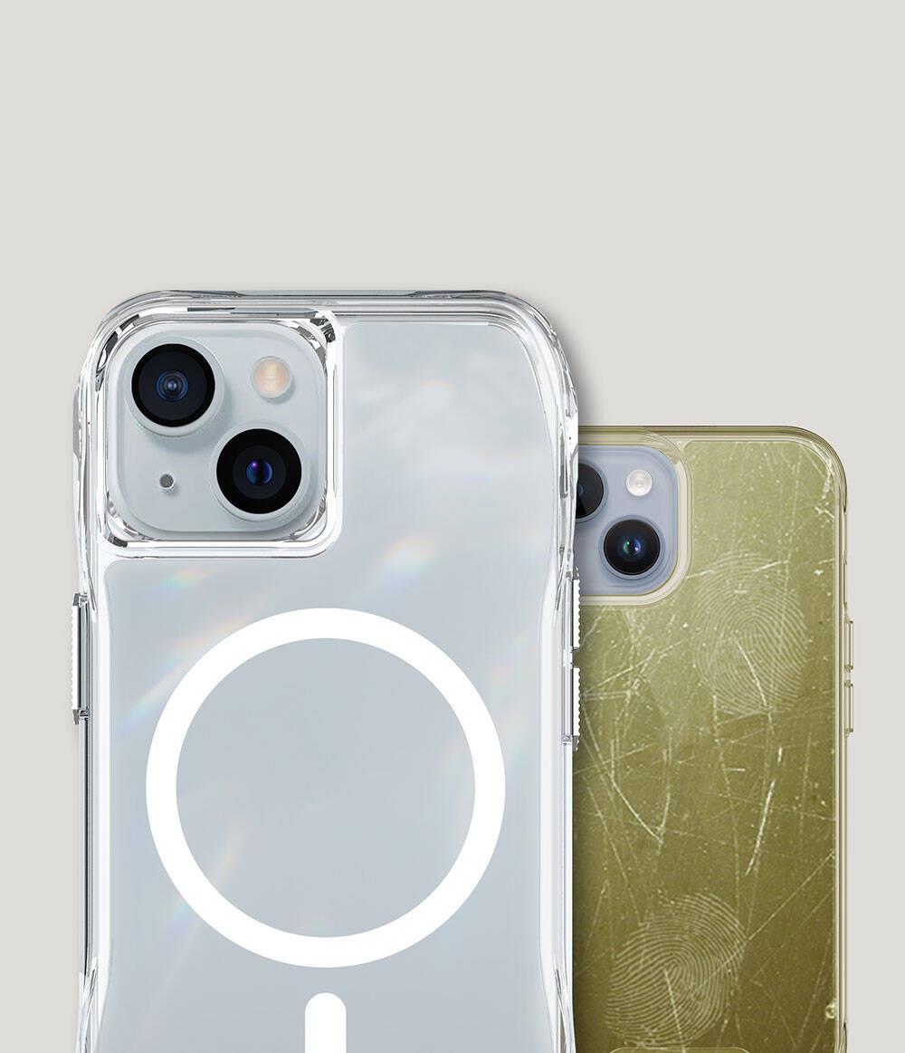 Apple iPhone 15 Kılıf M-safe Şarj Özellikli Airbagli Şeffaf Zore İncek Kapak