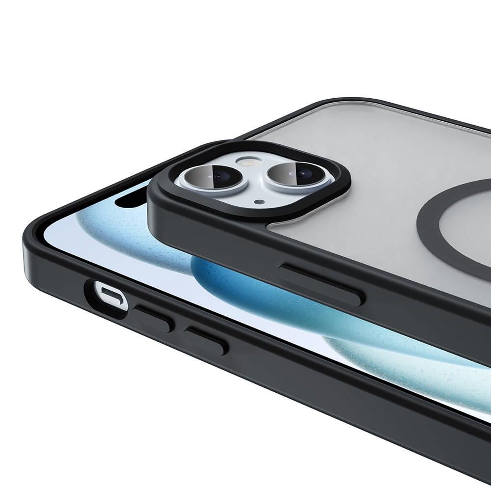 Apple iPhone 15 Kılıf M-safe Şarj Özellikli Youngkit Binfen Serisi Yazı Temalı Kapak