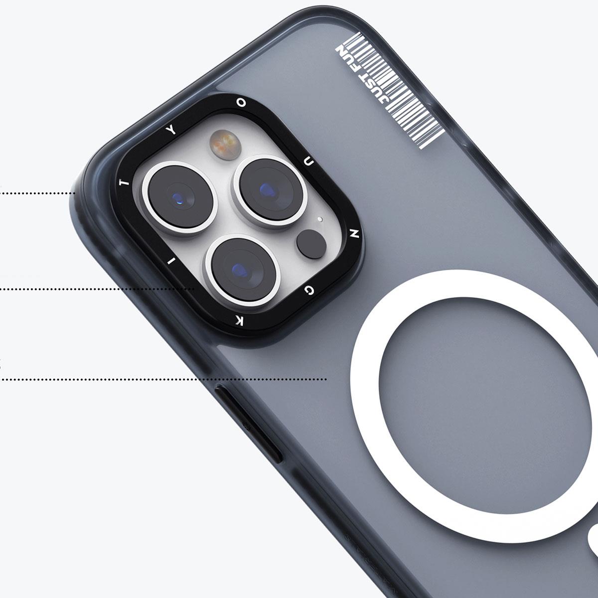 Apple iPhone 15 Kılıf M-safe Şarj Özellikli Youngkit Colored Sand Serisi Kapak