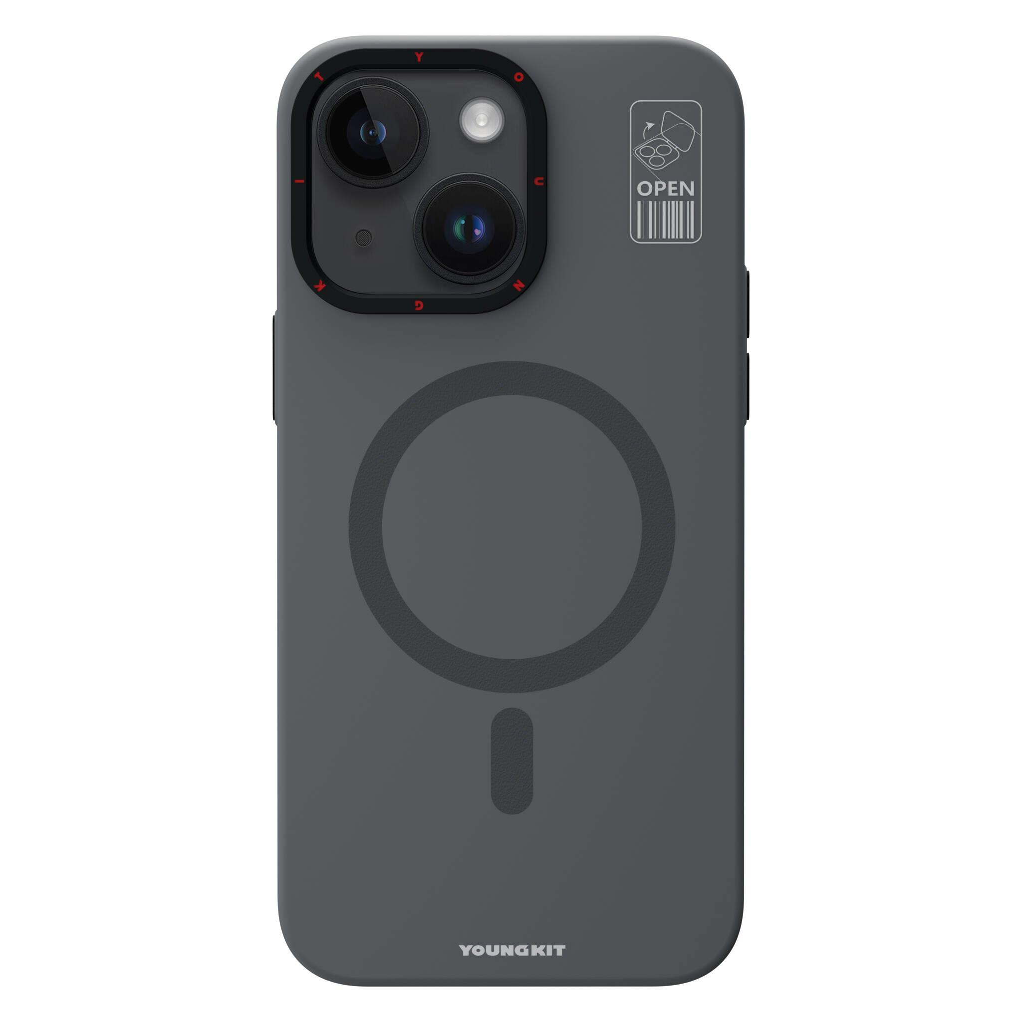 Apple iPhone 15 Kılıf M-safe Şarj Özellikli YoungKit Technology Serisi Kapak