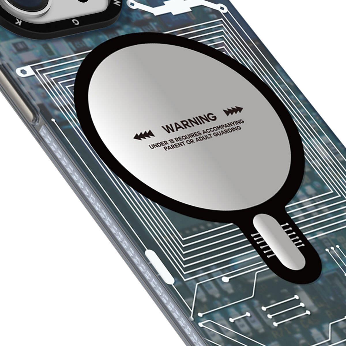 Apple iPhone 15 Kılıf M-safe Şarj Özellikli YoungKit Technology Serisi Kapak