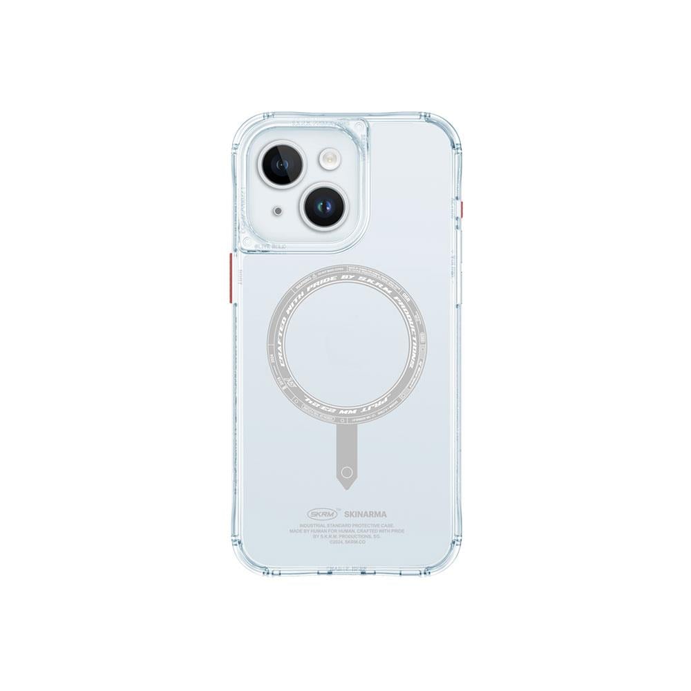Apple iPhone 15 Kılıf SkinArma Şeffaf Airbag Tasarımlı M-safe Şarj Özellikli Saido Kapak