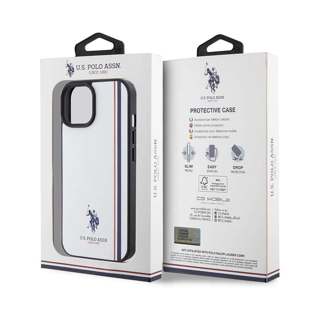 Apple iPhone 15 Kılıf U.S. Polo Assn. Orjinal Lisanslı Baskı Logolu PU Kartlıklı Kapak