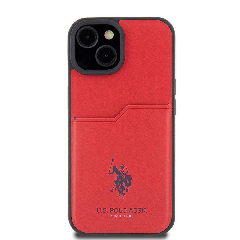Apple iPhone 15 Kılıf U.S. Polo Assn. Orjinal Lisanslı Simli Parlak Alfabe Tasarım Kapak