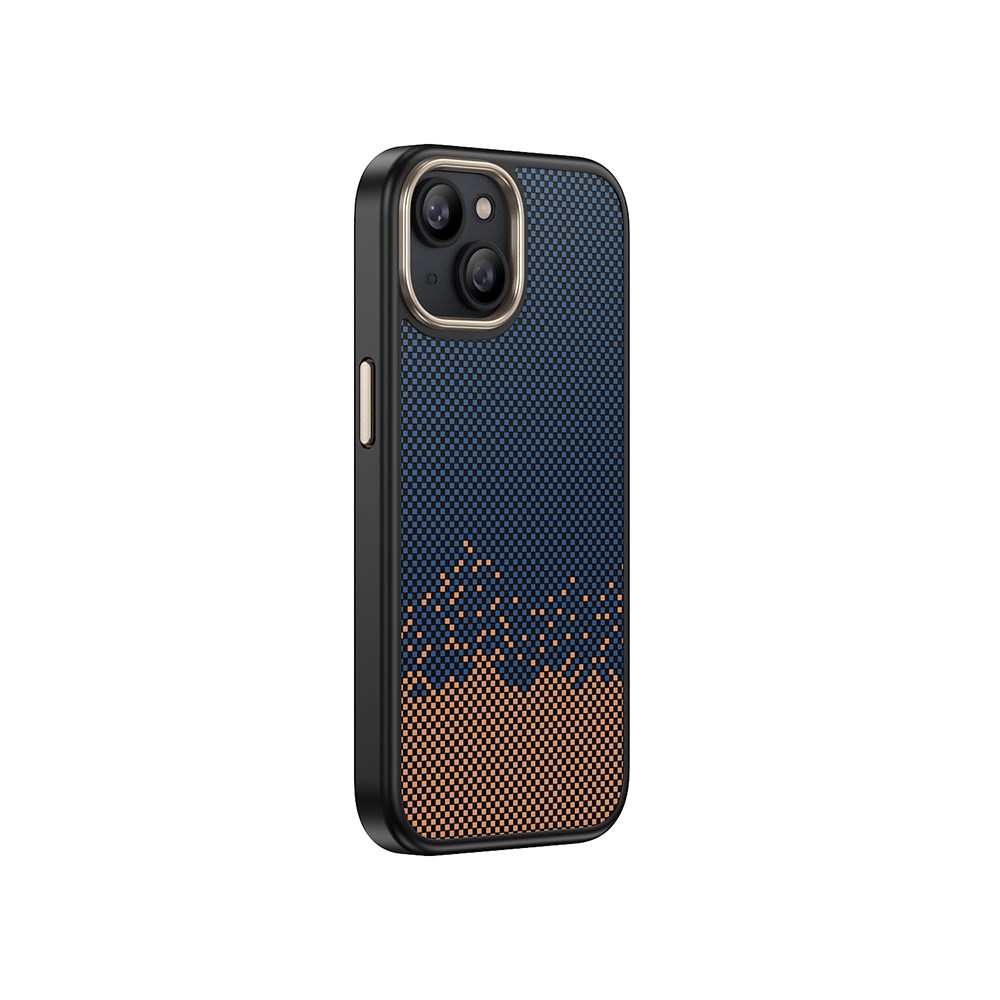 Apple iPhone 15 Plus Kılıf M-safe Şarj Özellikli Karbon Fiber Görünümlü Zore Antina Kapak