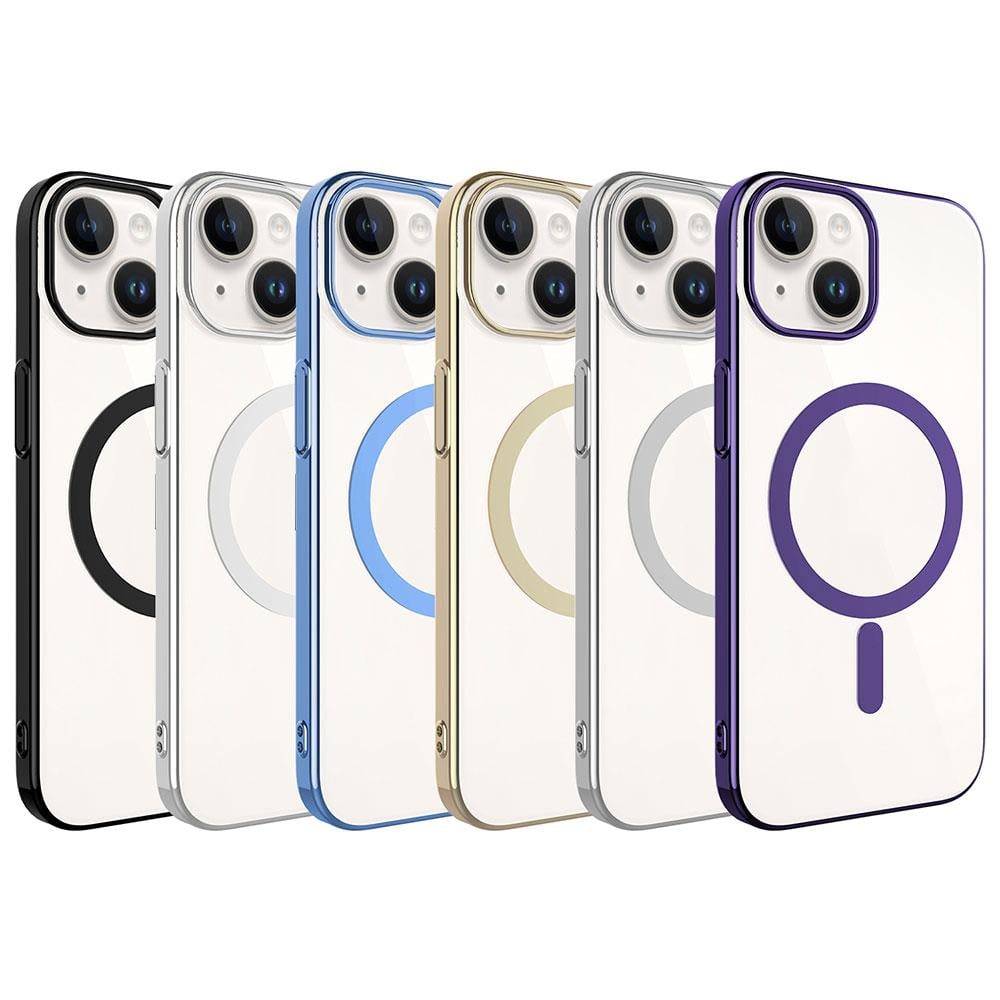 Apple iPhone 15 Plus Kılıf Zore Wireless Şarj Özellikli Pixel M-safe Kapak