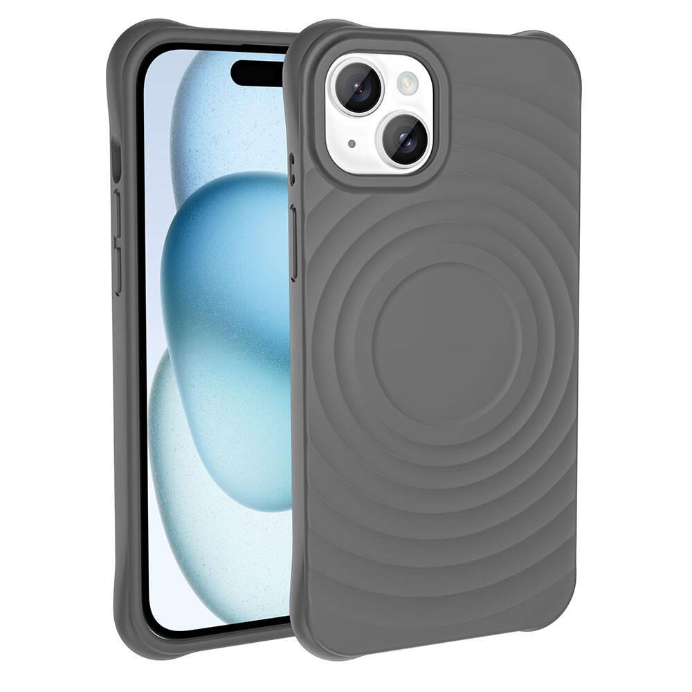 Apple iPhone 15 Plus M-safe Şarj Özellikli Airbagli Mat Görünümlü Zore Hepi Kapak