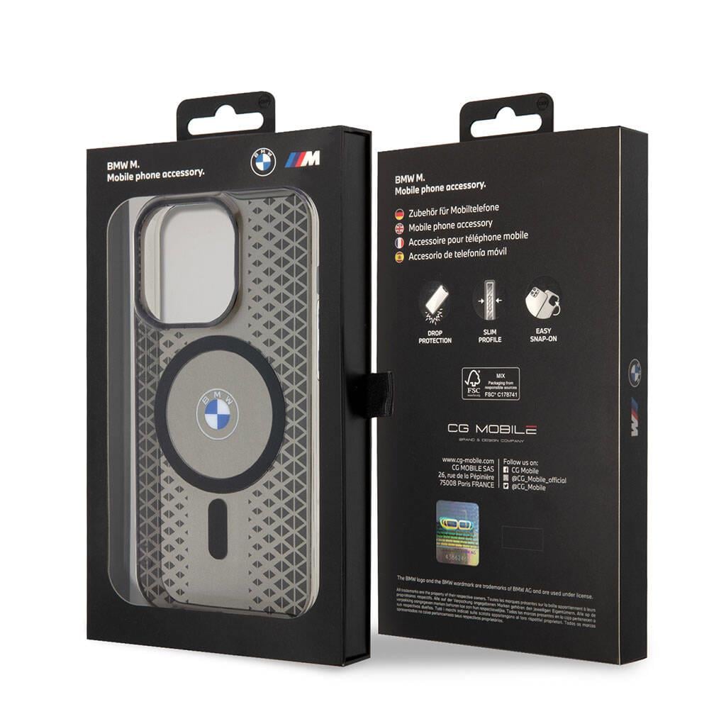 Apple iPhone 15 Pro Kılıf BMW M-safe Şarj Özellikli Transparan IML Signature Orjinal Lisanslı Kapak
