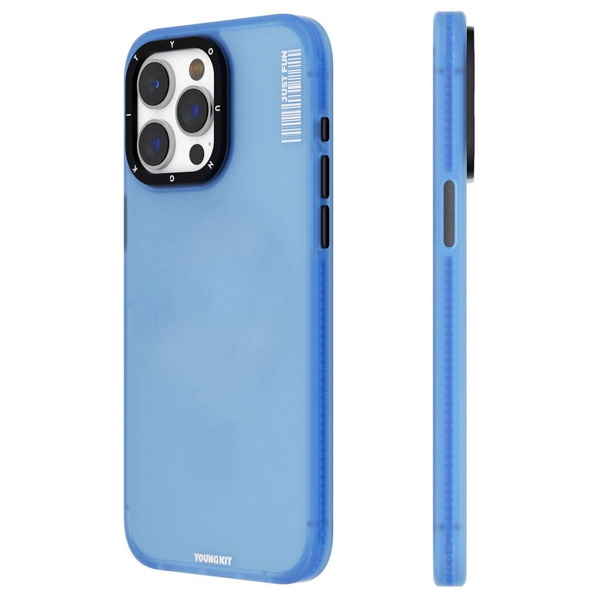 Apple iPhone 15 Pro Kılıf Buzlu Mat Tasarım Youngkit Colored Sand Serisi Kapak