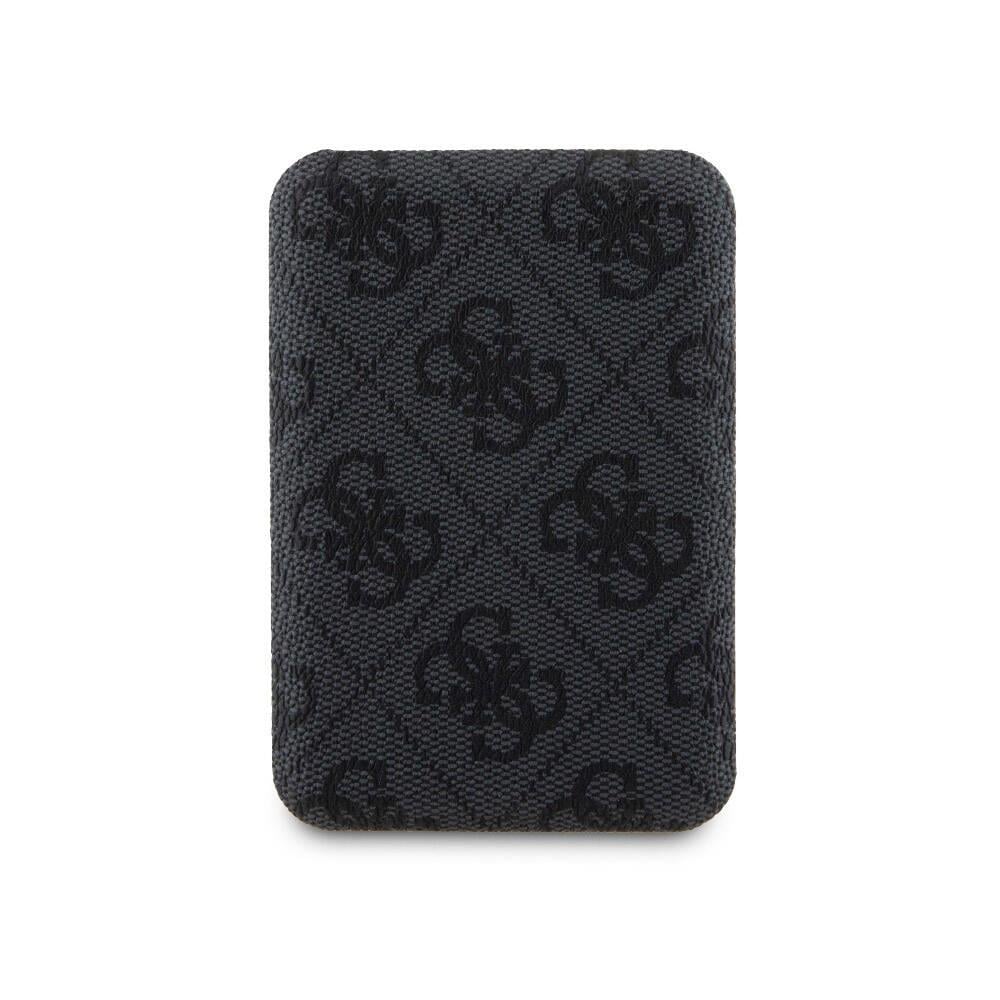 Apple iPhone 15 Pro Kılıf Guess Orjinal Lisanslı M-safe Şarj Özellikli Yazı Logolu 4G Desenli Kapak + Powerbank 5000mAh 2in1 Set