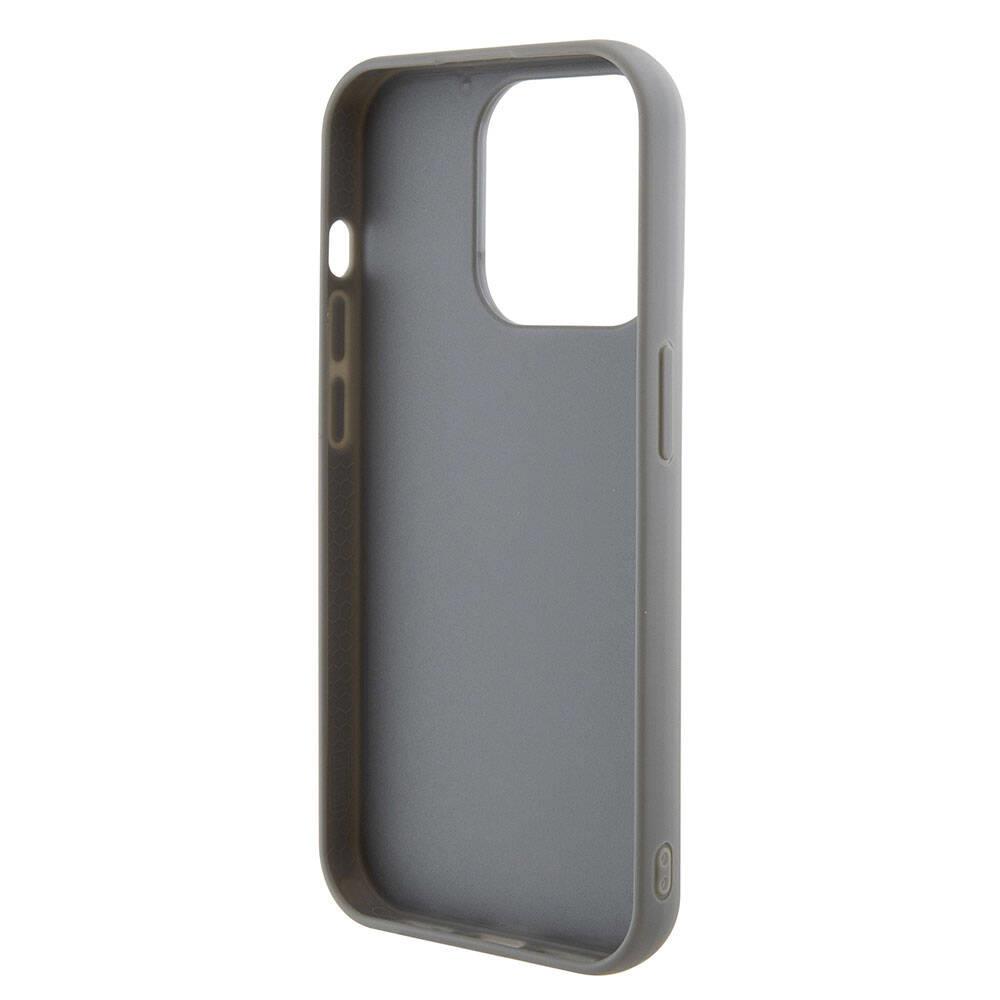 Apple iPhone 15 Pro Kılıf Guess Orjinal Lisanslı Pullu Arka Yüzey Metal Yazı Logolu Sequin Script Kapak