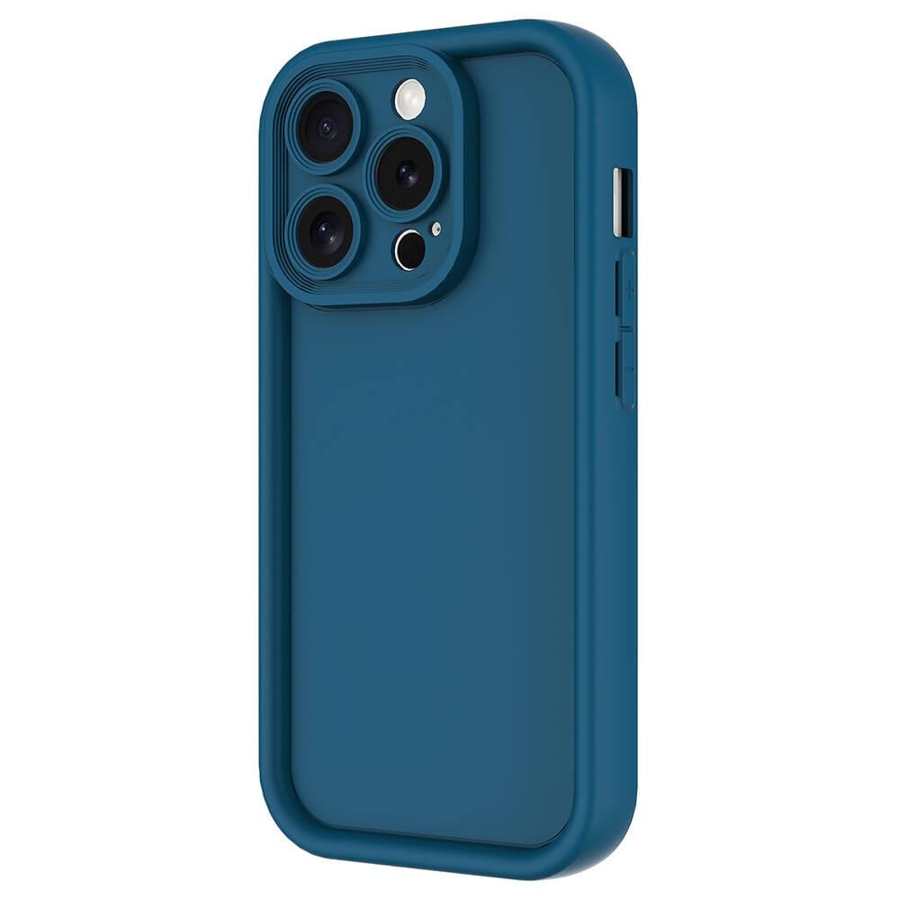 Apple iPhone 15 Pro Kılıf Kamera Korumalı Simli Lüks Zore Koton Kapak