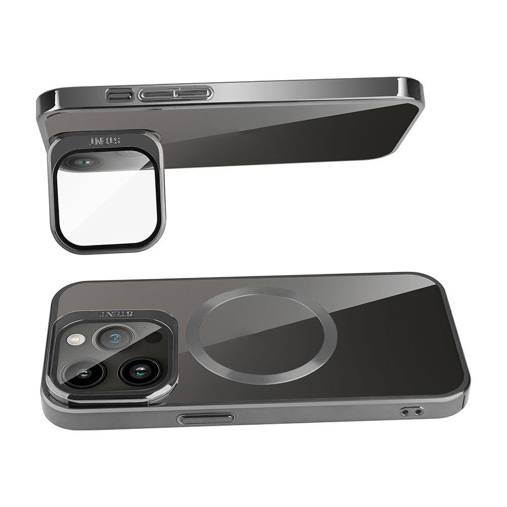 Apple iPhone 15 Pro Kılıf M-safe Şarj Özellikli Standlı Zore Klon Kapak
