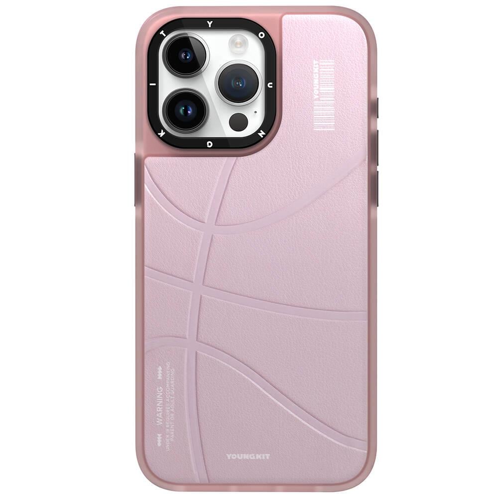 Apple iPhone 15 Pro Kılıf M-safe Şarj Özellikli Youngkit Backboard Serisi Leather Kapak