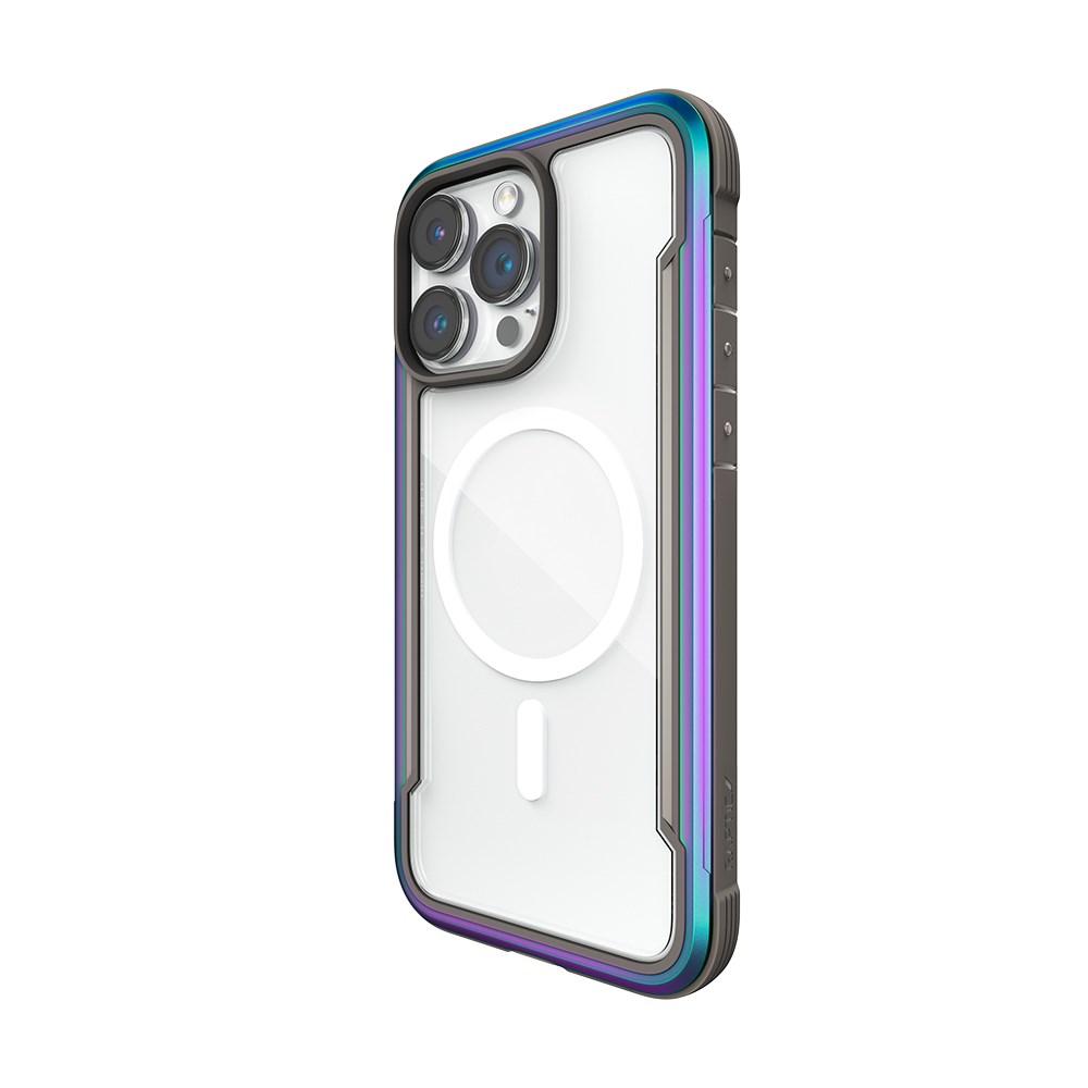 Apple iPhone 15 Pro Kılıf M-safe Şarj Özellikli Teknoloji Desenli Standlı Skinarma Helio Kapak
