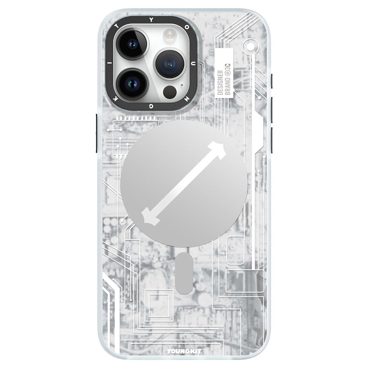 Apple iPhone 15 Pro Kılıf M-safe Şarj Özellikli YoungKit Technology Serisi Kapak