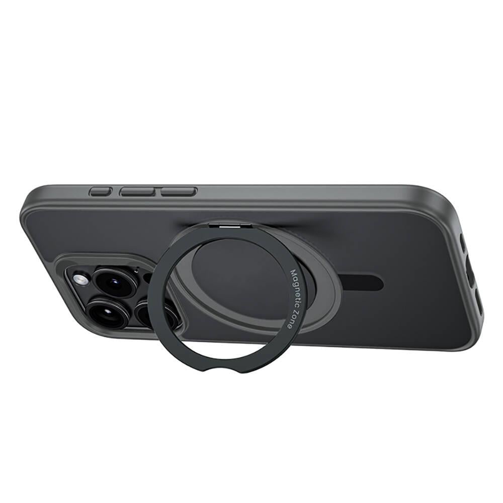 Apple iPhone 15 Pro Kılıf M-safe Şarj Özellikli 360° Dönebilen Benks Pop Stand Kapak