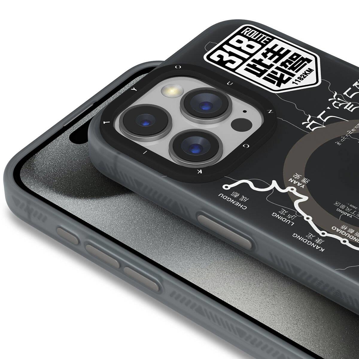 Apple iPhone 15 Pro Kılıf M-safe Şarj Özellikli Youngkit 318 Road Serisi Kapak