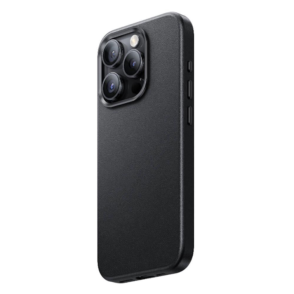 Apple iPhone 15 Pro Kılıf M-safe Şarj Özellikli Benks Vintage Leather Kapak