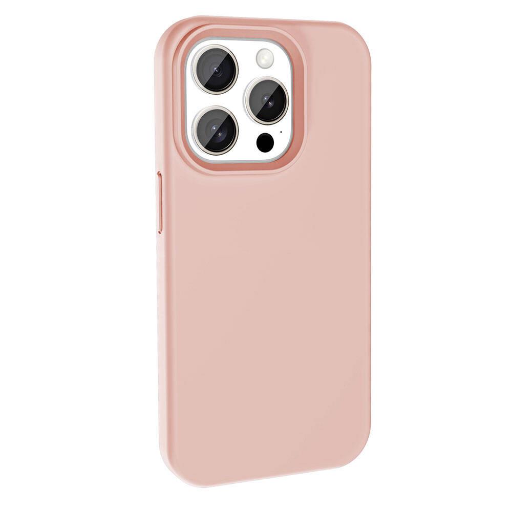 Apple iPhone 15 Pro Kılıf M-safe Şarj Özellikli Saydam Arka Yüzey Recci Crystal Color Serisi Kapak