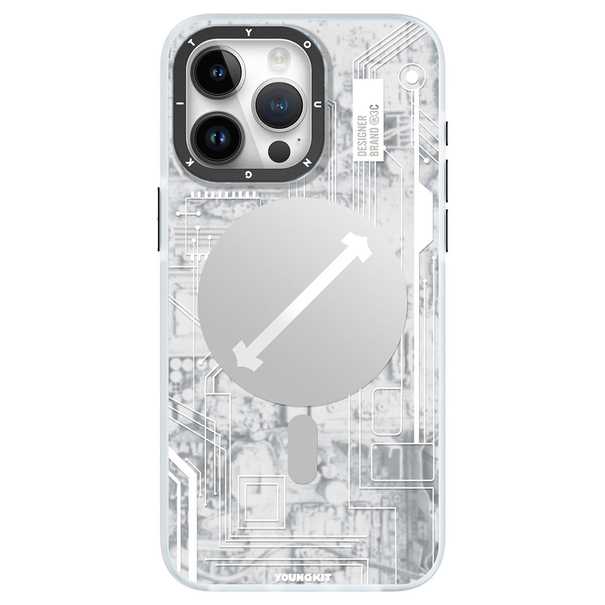 Apple iPhone 15 Pro Kılıf M-safe Şarj Özellikli YoungKit Technology Serisi Kapak