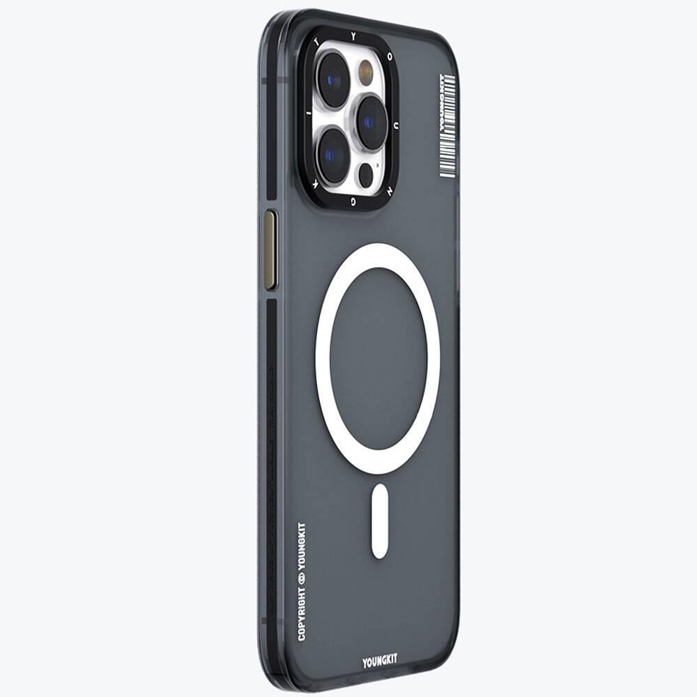 Apple iPhone 15 Pro Kılıf M-safe Şarj Özellikli Youngkit Jiansha Serisi Kapak