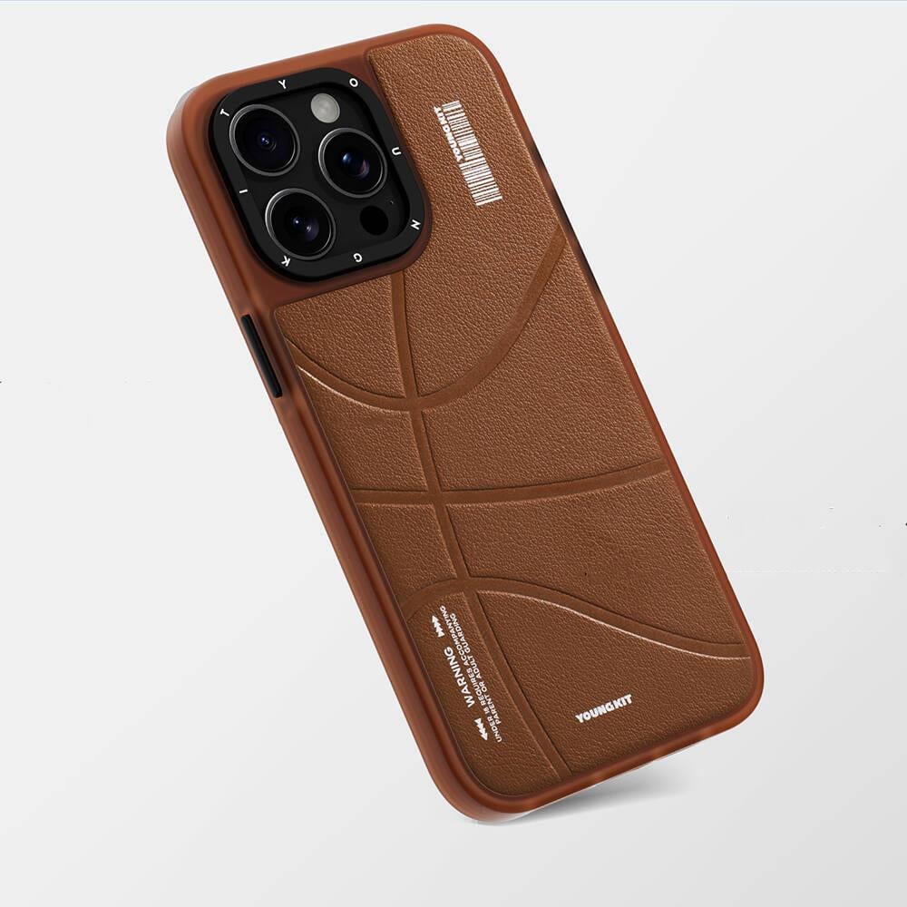 Apple iPhone 15 Pro Kılıf M-safe Şarj Özellikli Youngkit Backboard Serisi Leather Kapak