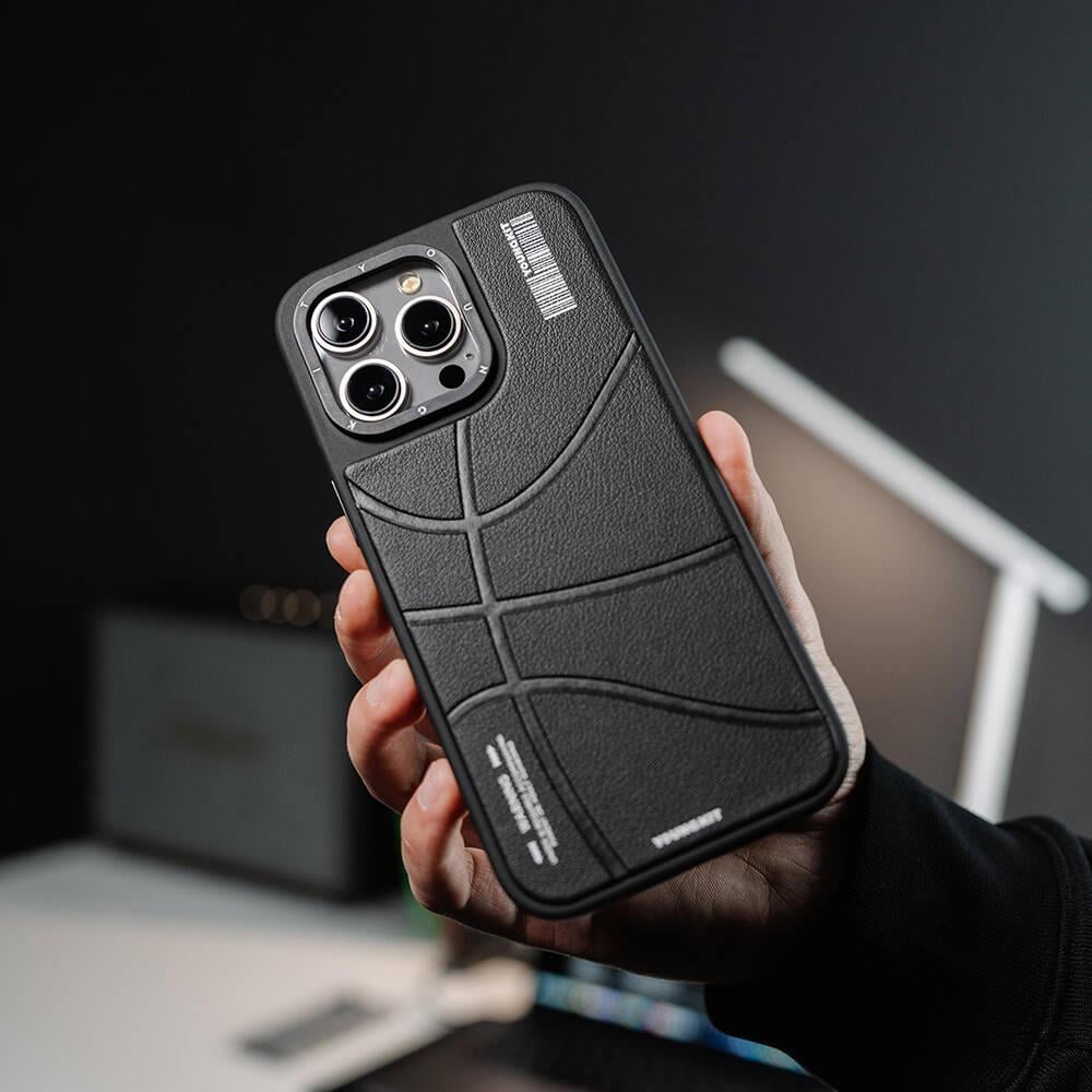 Apple iPhone 15 Pro Kılıf M-safe Şarj Özellikli Youngkit Backboard Serisi Leather Kapak