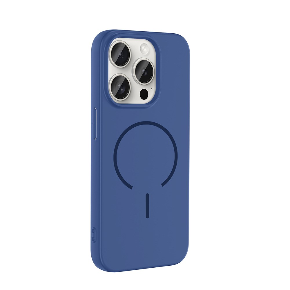 Apple iPhone 15 Pro Kılıf M-safe Şarj Özellikli Karbon Fiber Tasarımlı Benks Aurora ArmorAir Kevlar Kapak