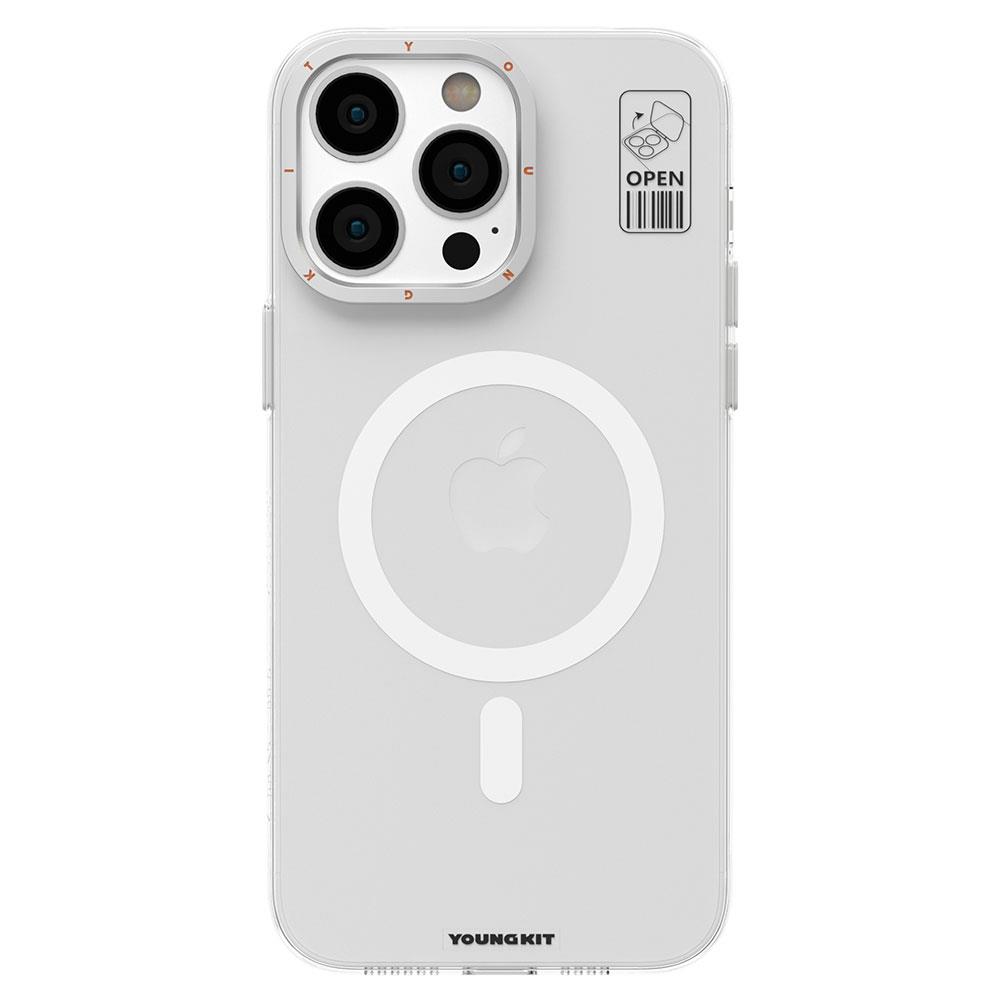 Apple iPhone 15 Pro Kılıf M-safe Şarj Özellikli Standlı YoungKit Hermit Bracket Serisi Kapak