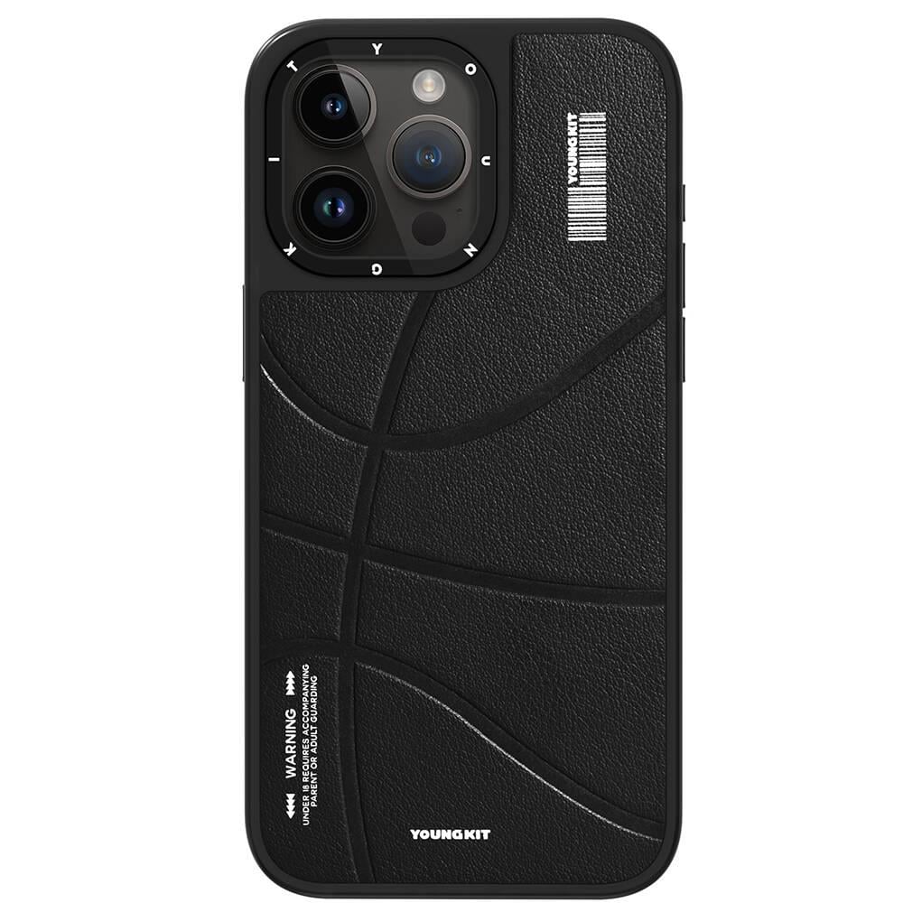 Apple iPhone 15 Pro Kılıf M-safe Şarj Özellikli Youngkit Backboard Serisi Leather Kapak